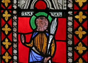 Window Depicting Saint Barbara